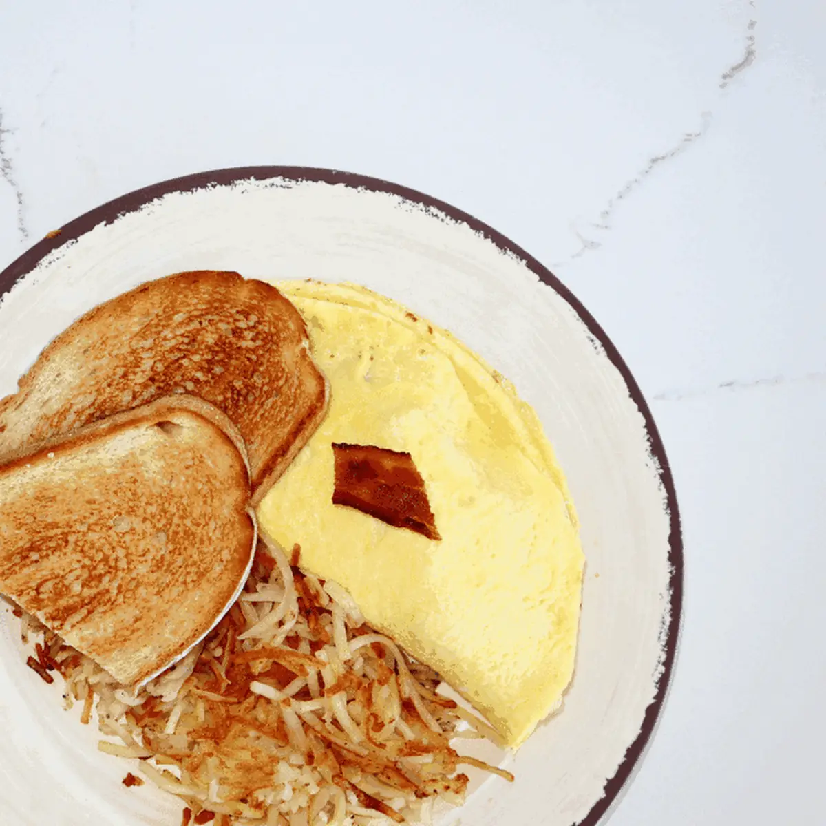 Hash Browns Toast