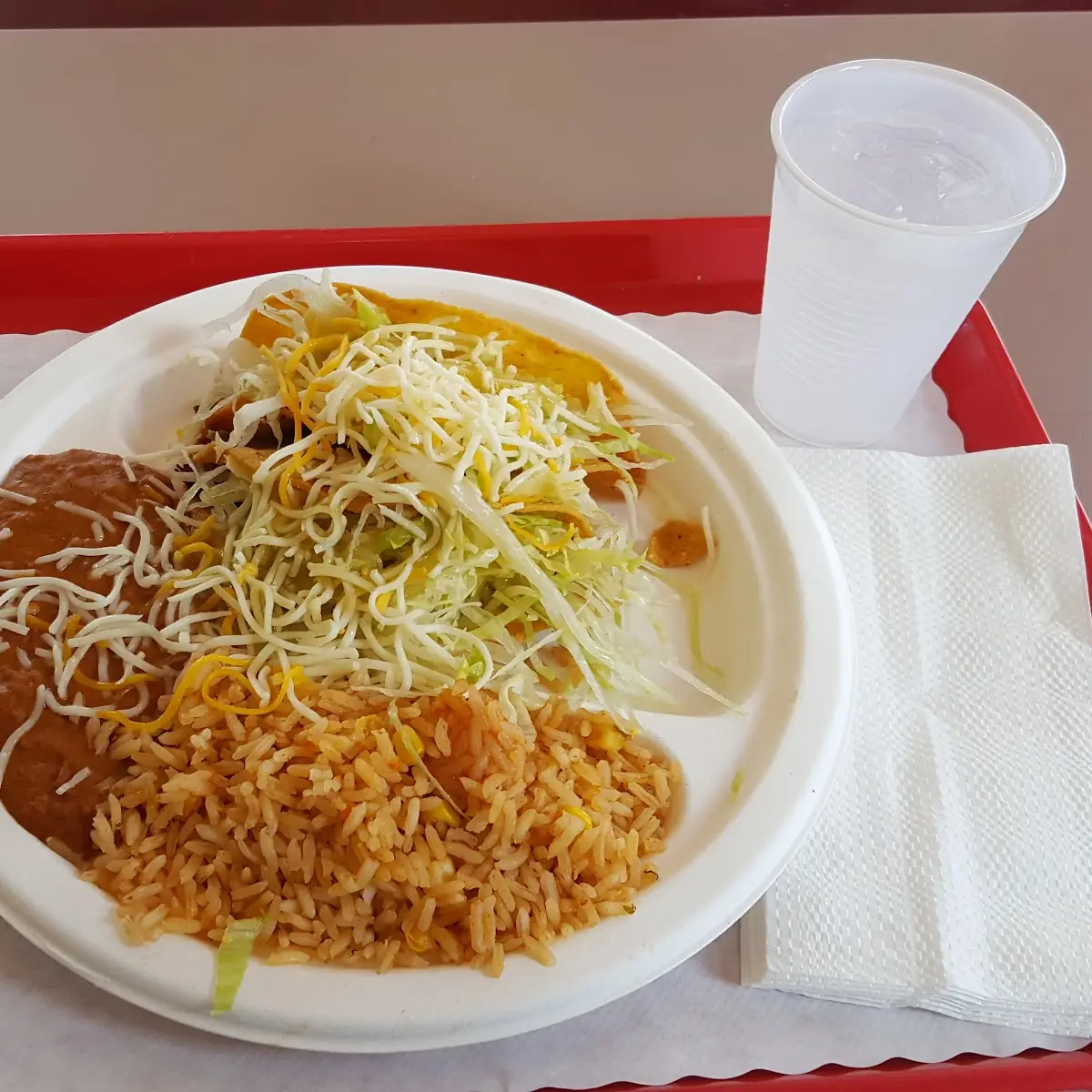Beef Tacos with Rice & Beans