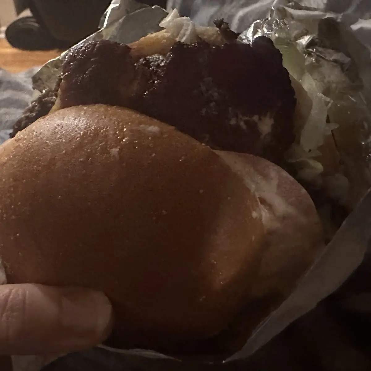 Chicken Burger with Bacon Burger