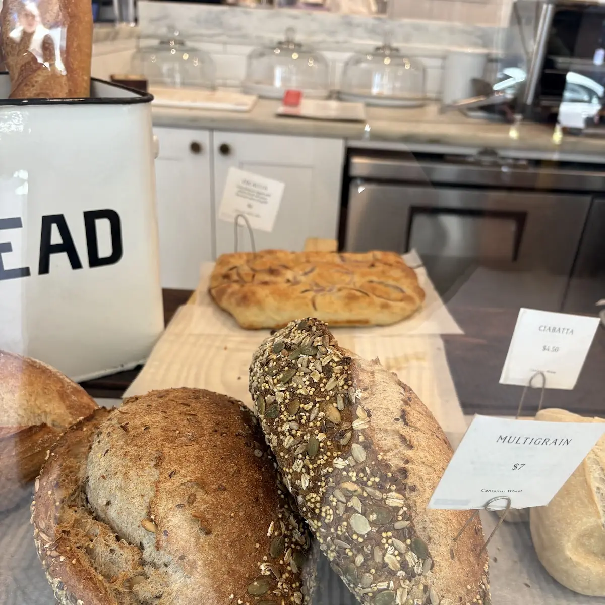 Fresh Pastries and Breads Display
