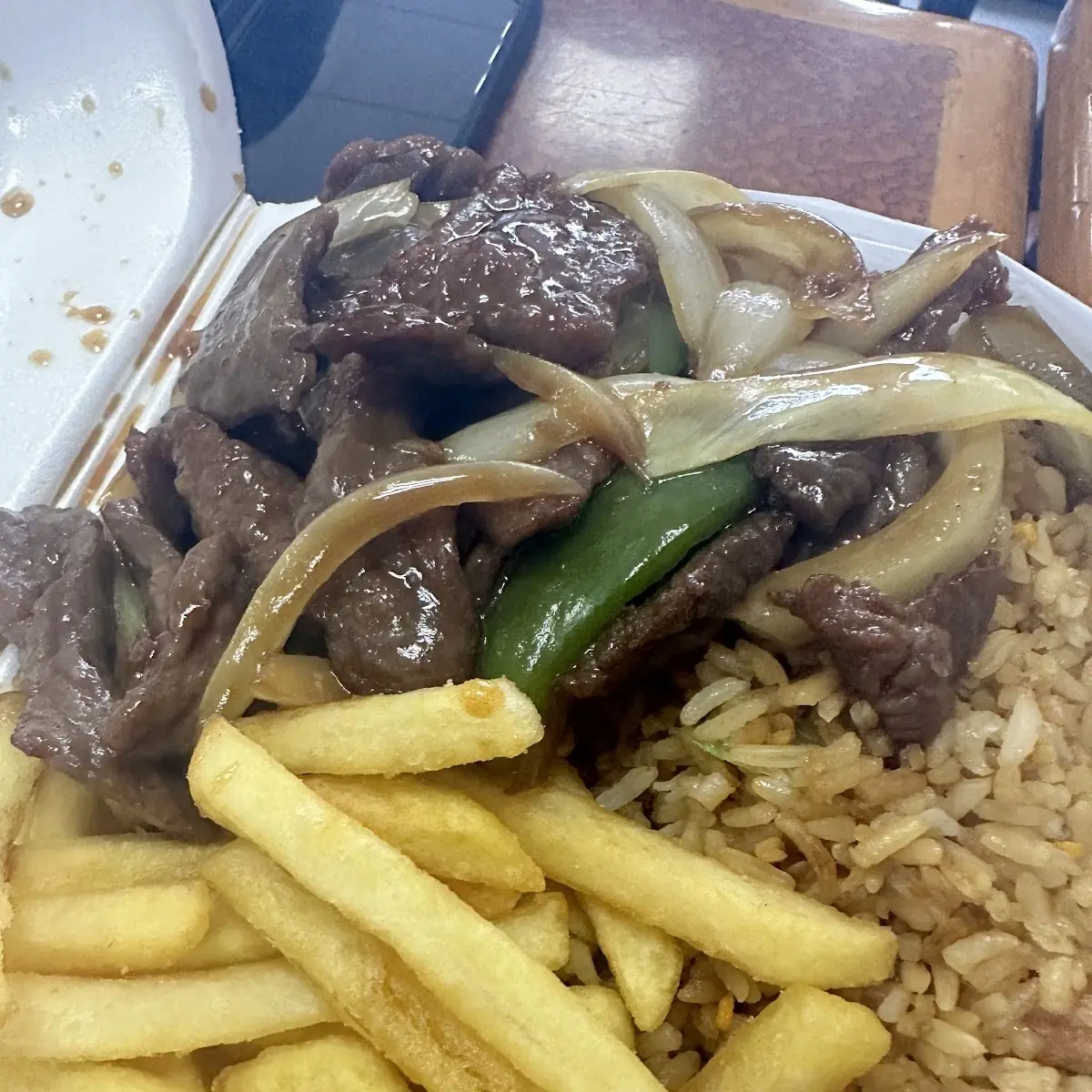 Arroz Chino Con Pepper Steak