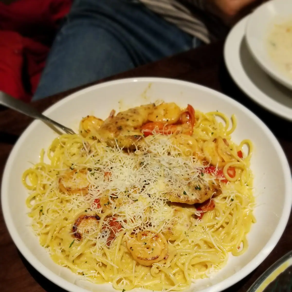 Chicken & Shrimp Carbonara