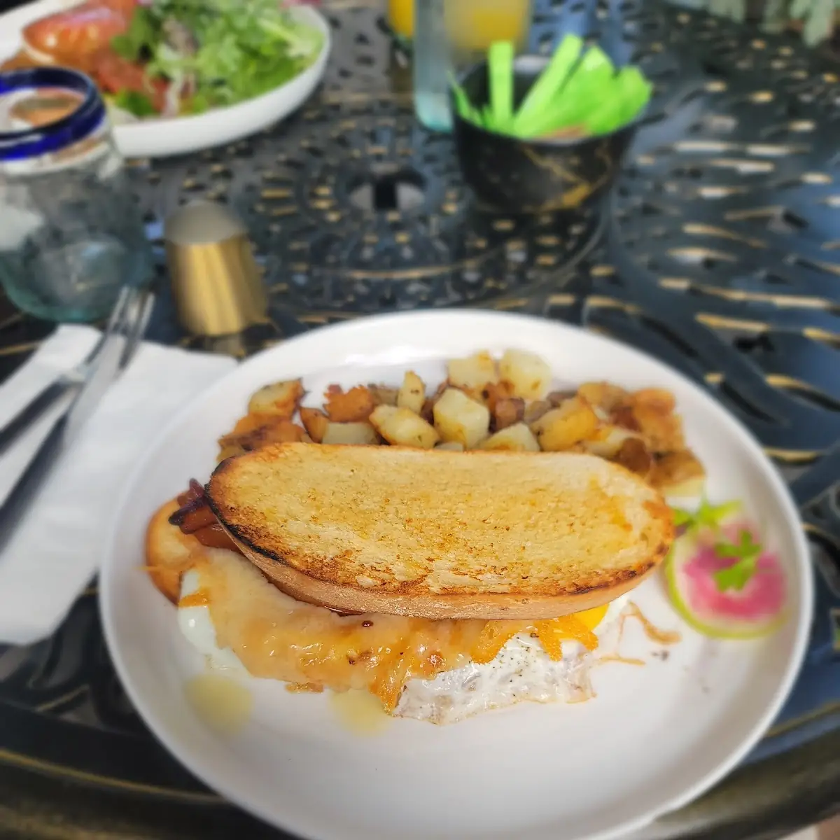 Breakfast at Tiffany's Griddle Sandwich