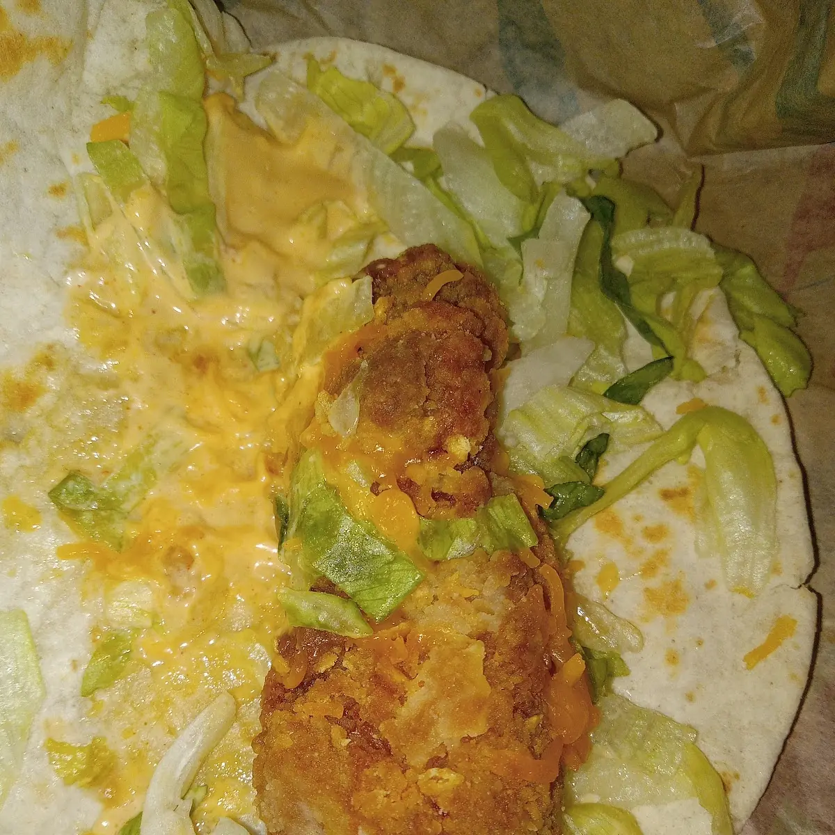 Avocado Ranch Crispy Chicken Taco