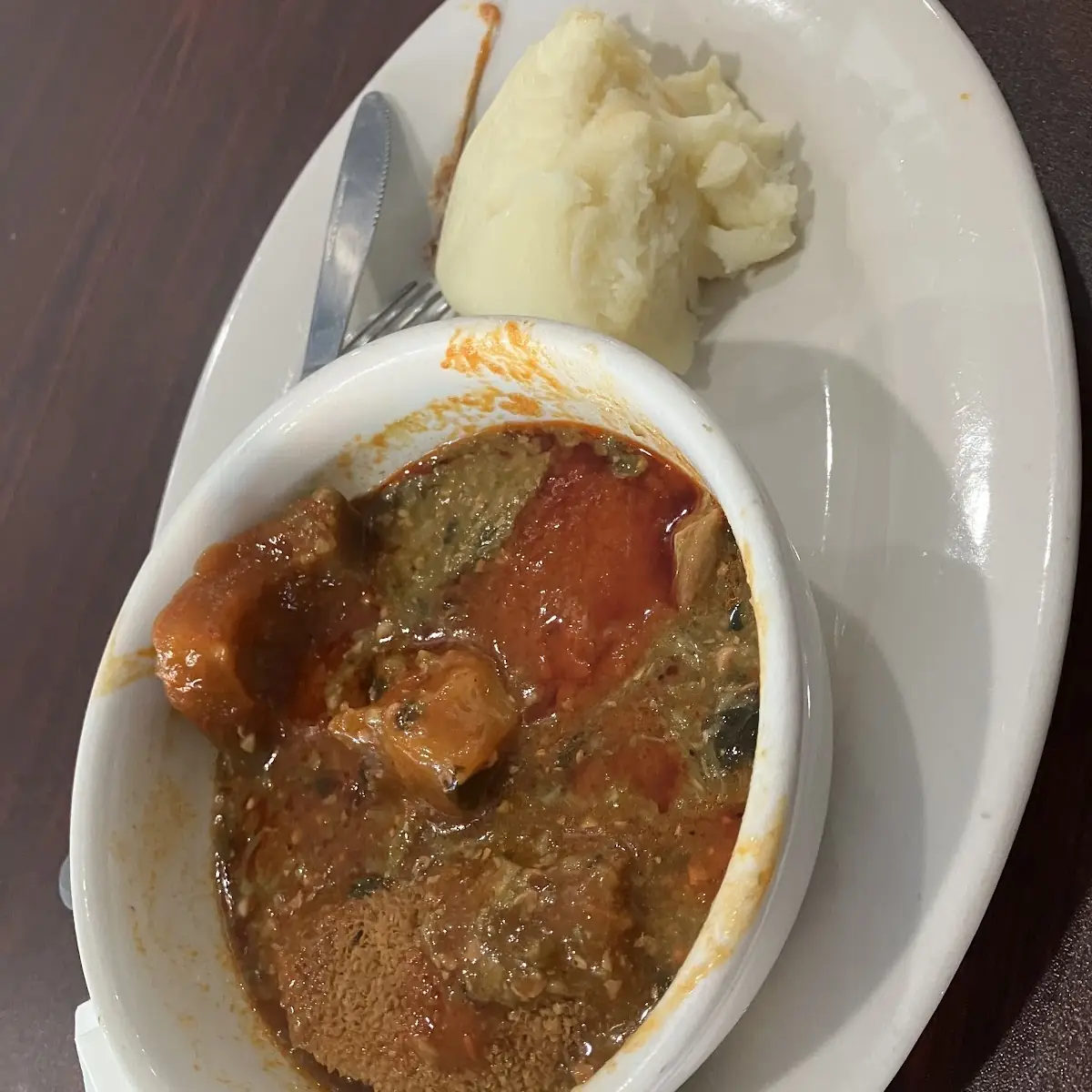 Pounded Yam and Draw Soup