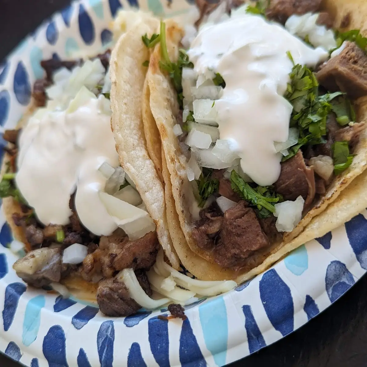 Saudero and Lengua Tacos