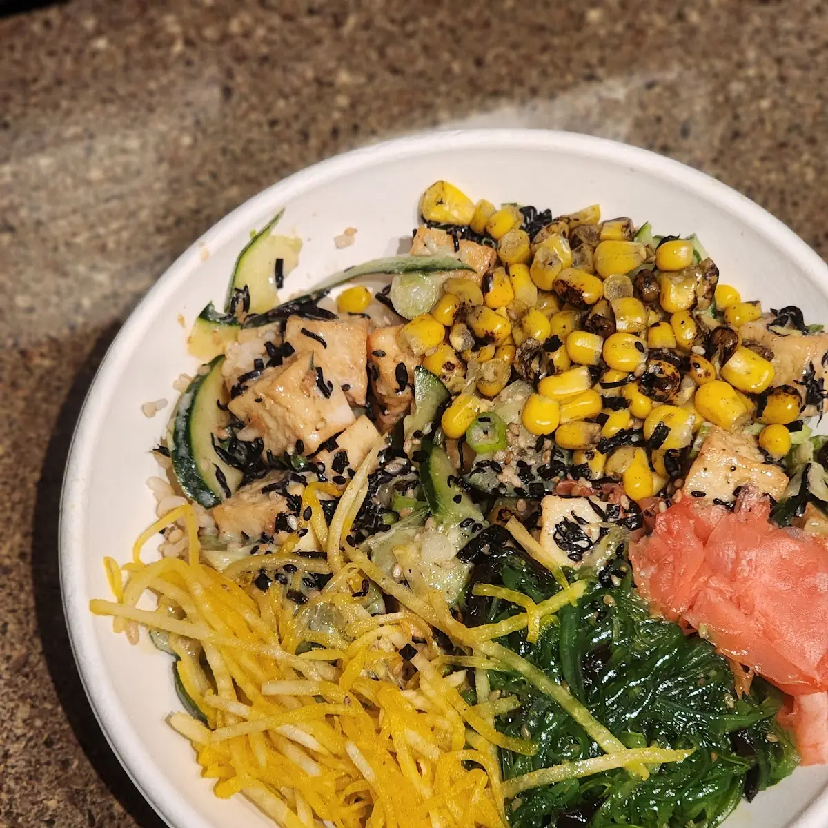 Custom Vegetarian Poke Bowl