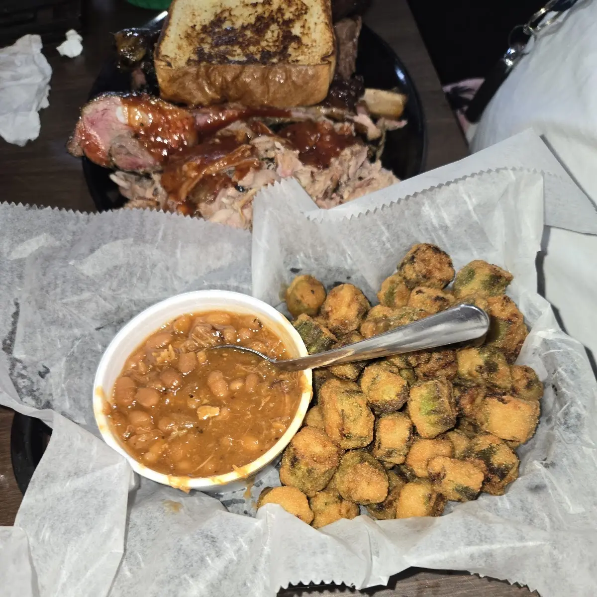 Okra and Baked Beans