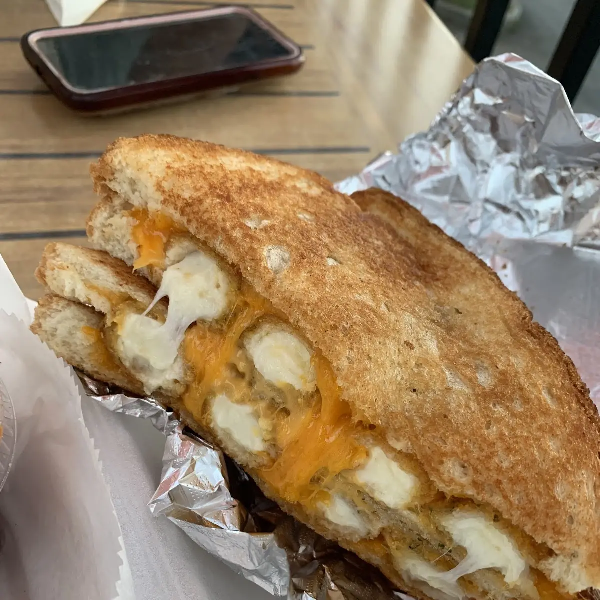 Buffalo Chicken Grilled Cheese