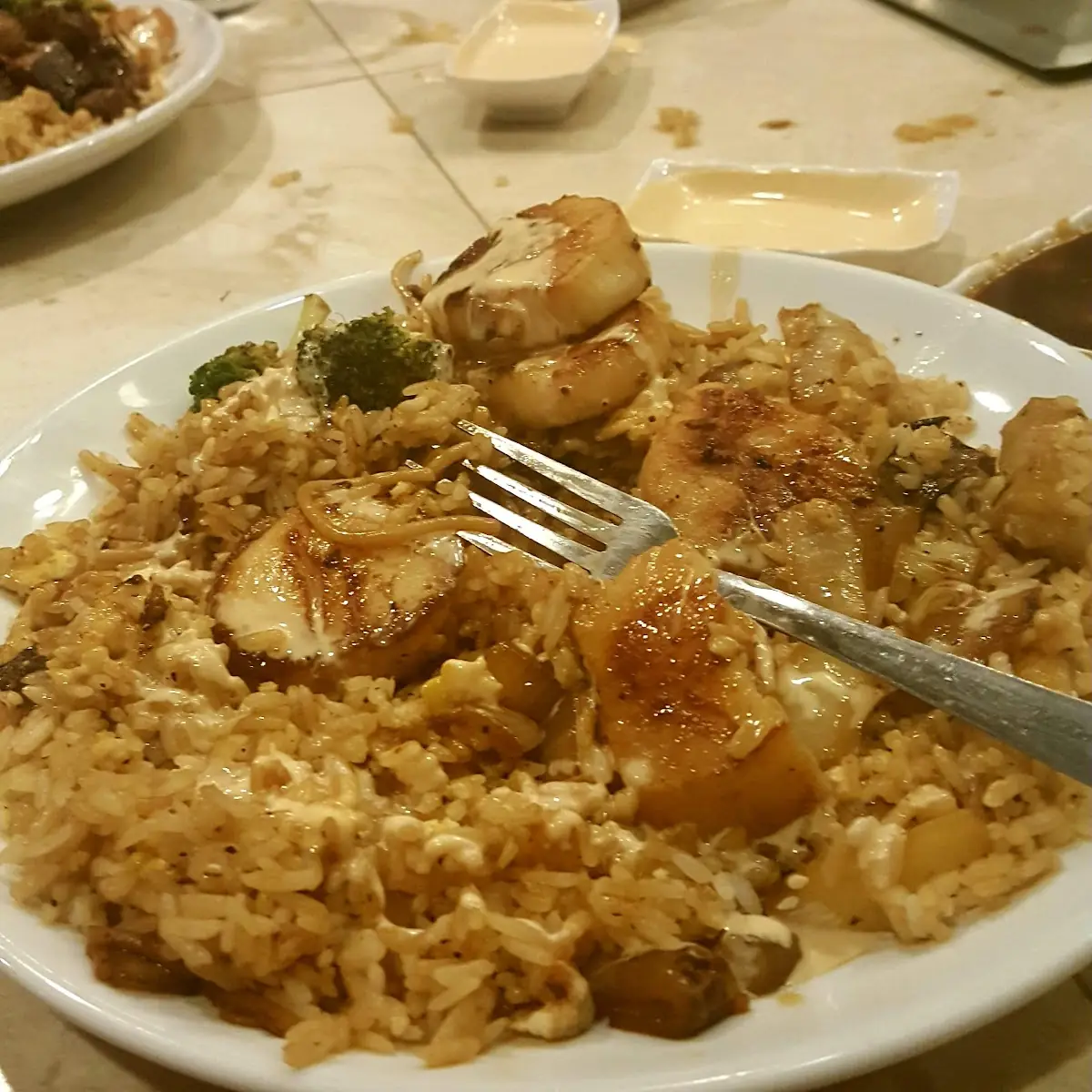 Hibachi Scallops & Rice