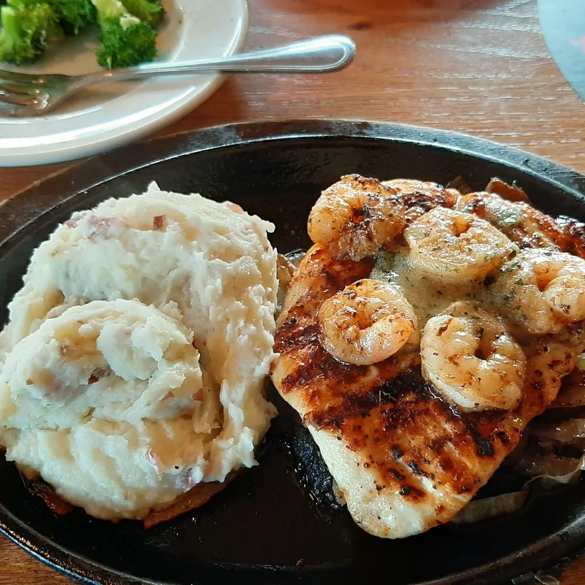 Bourbon Chicken and Shrimp