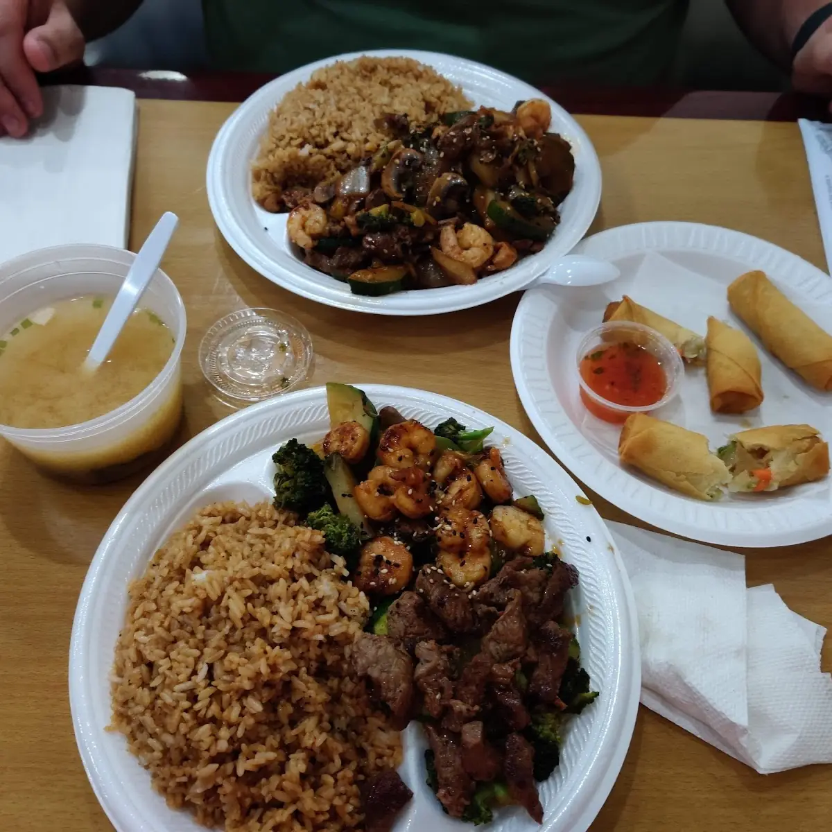 Hibachi Samurai and Spring Rolls