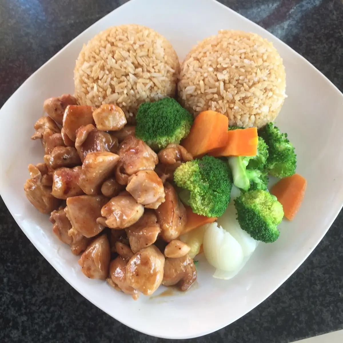 Fried Rice with Chicken Nuggets