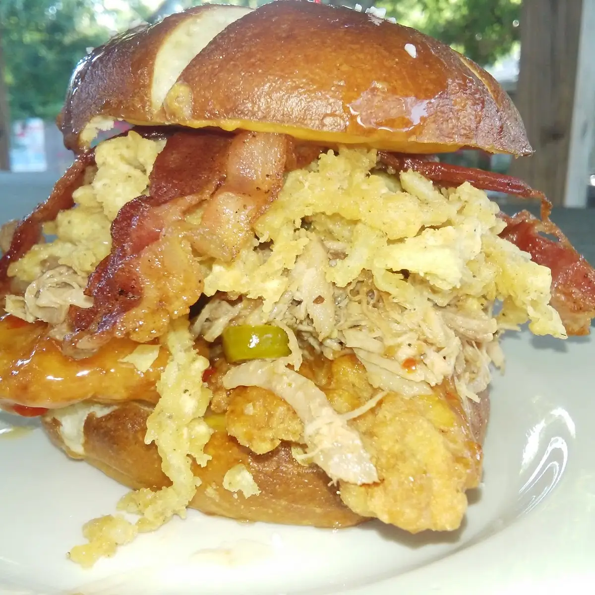 Pulled Pork Bacon and Onion