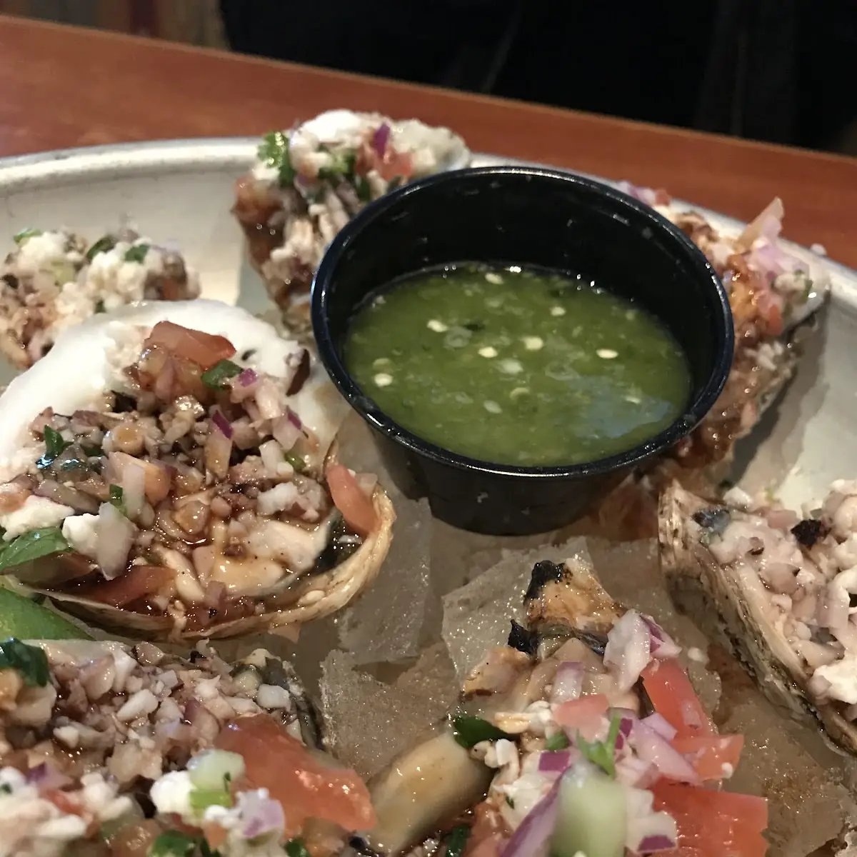 Oysters on the Half Shell with Ceviche