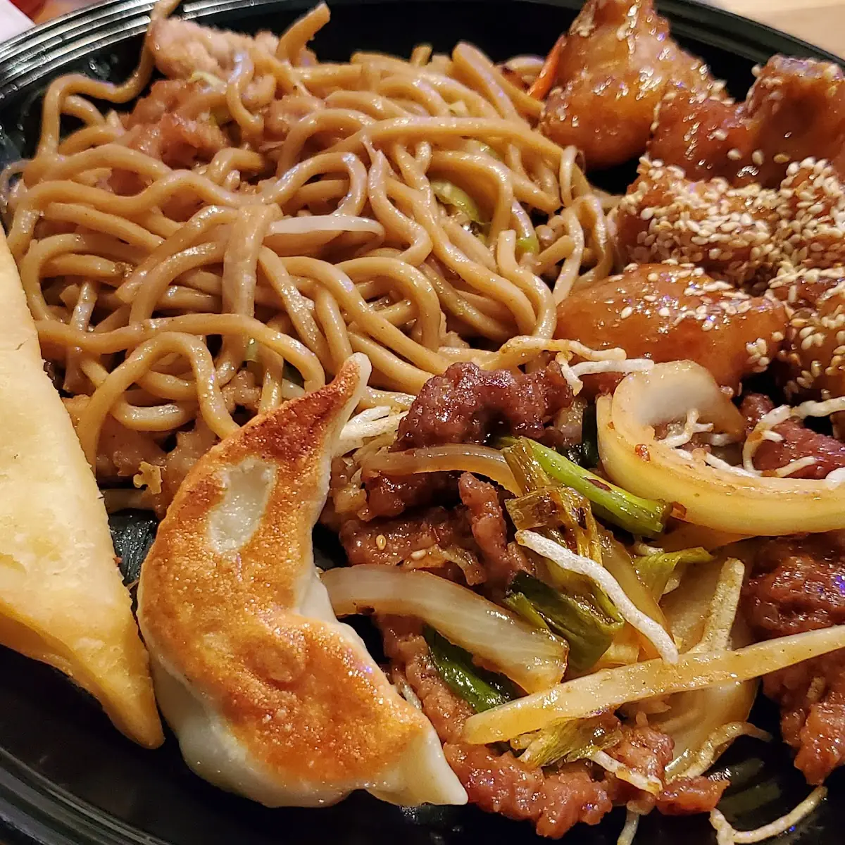 Mongolian Beef and Sesame Chicken