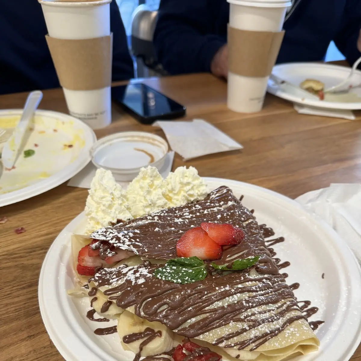 Fraise Classic Crepe with Dark Chocolate