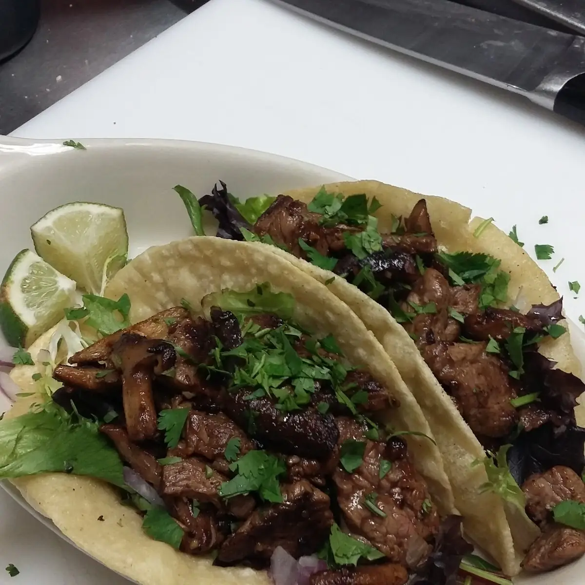 Steak and Mushroom Tacos