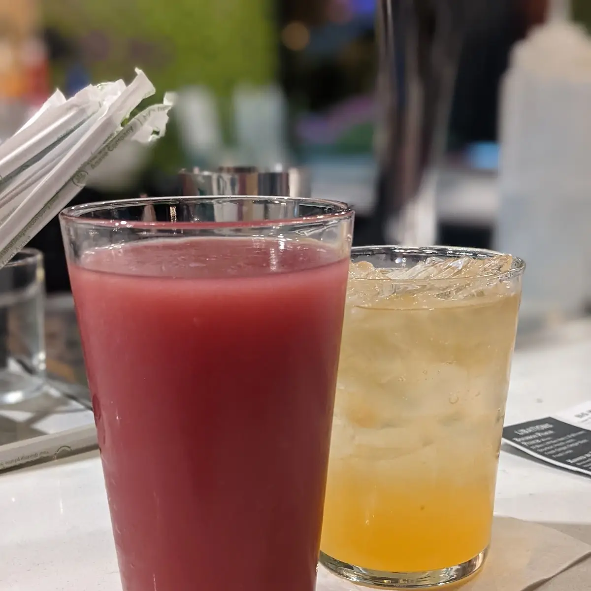 Bourbon Black Cherry & Mango-Habanero Slushie