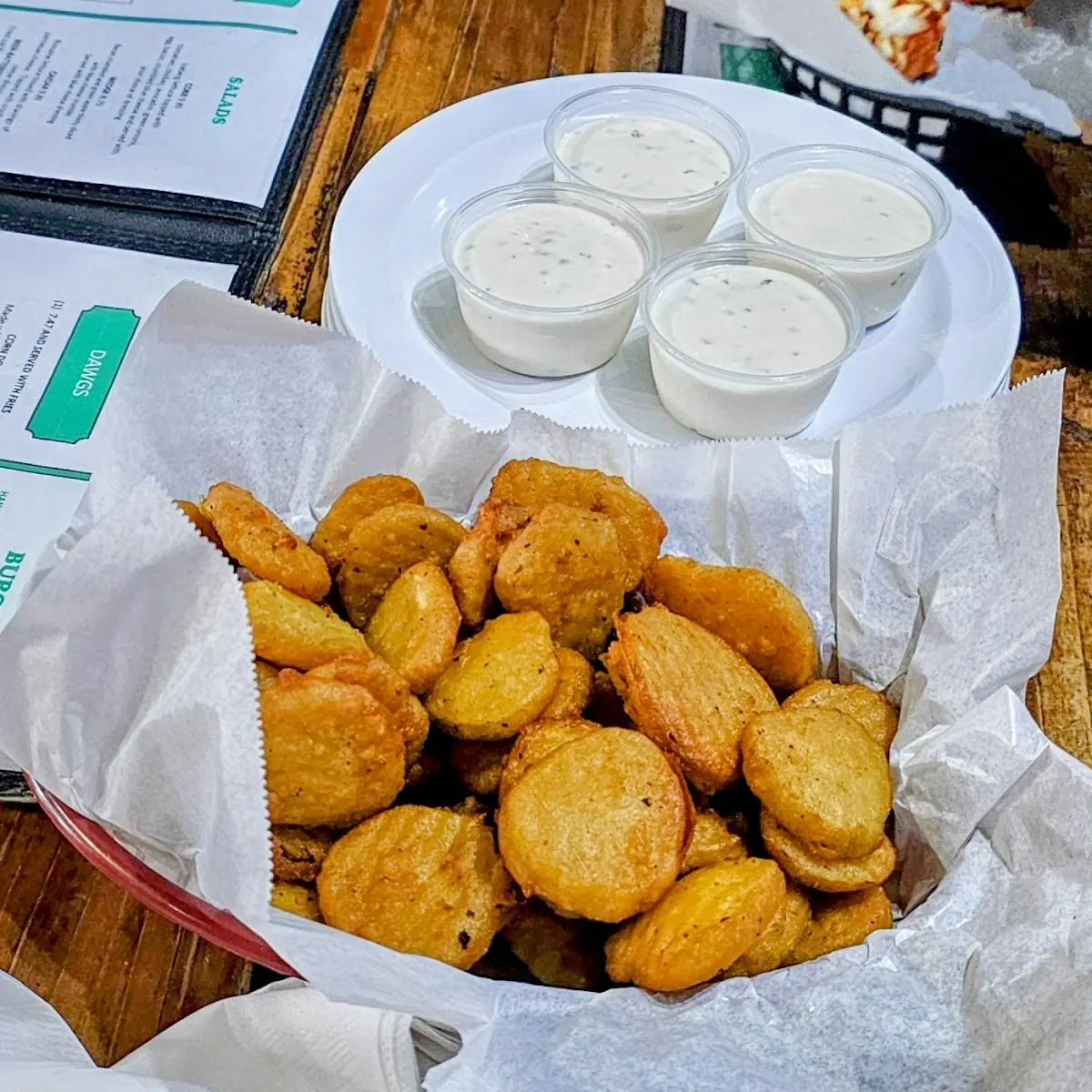Hand-Breaded Pickle Chips