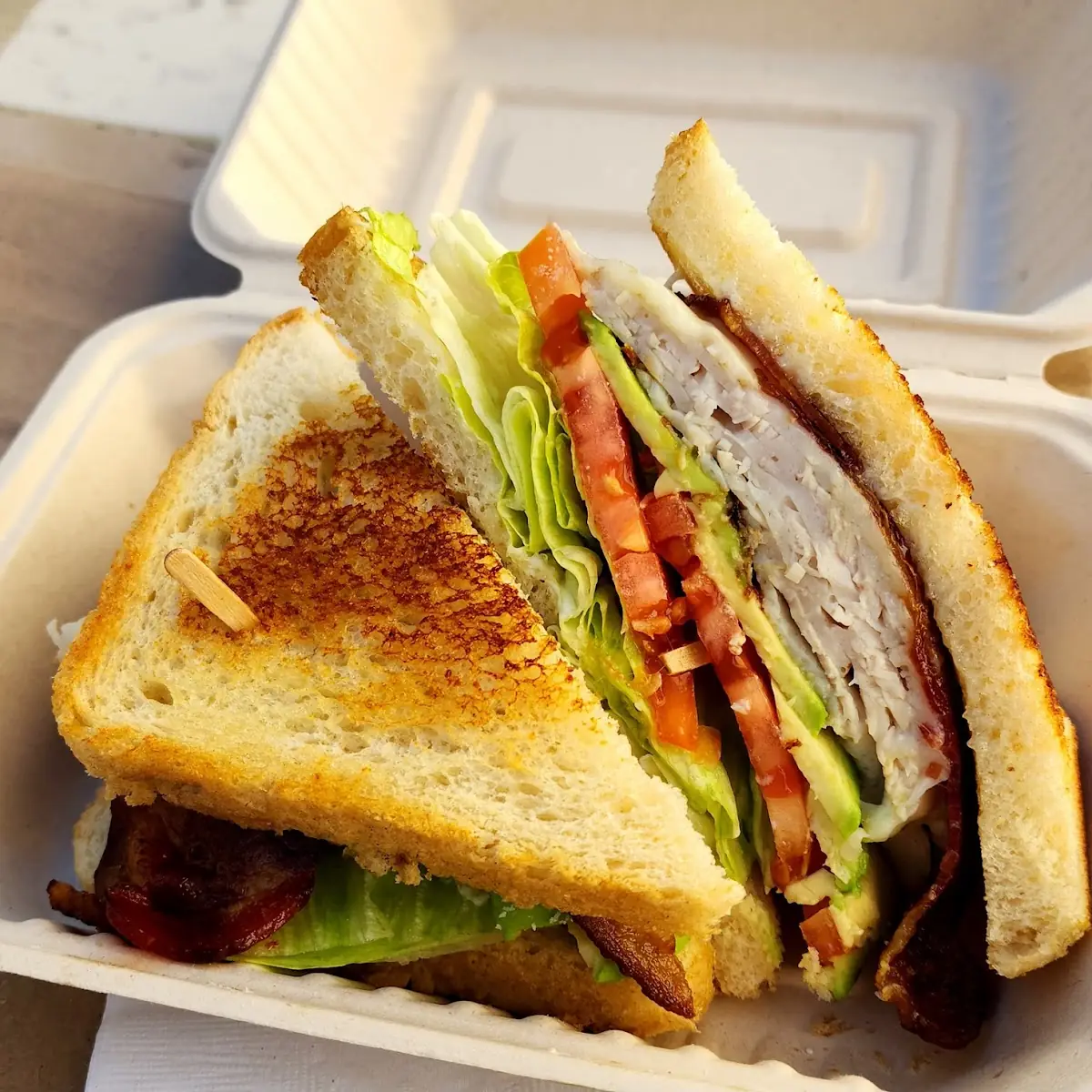 Turkey Bacon Avocado on Sourdough