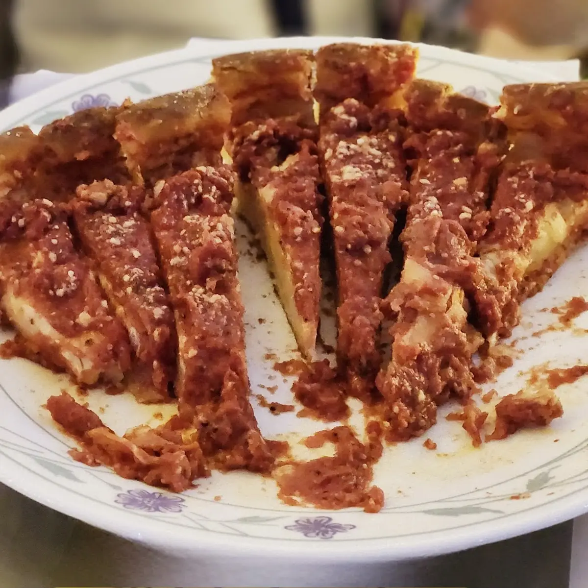 Deep Dish Pepperoni Pizza