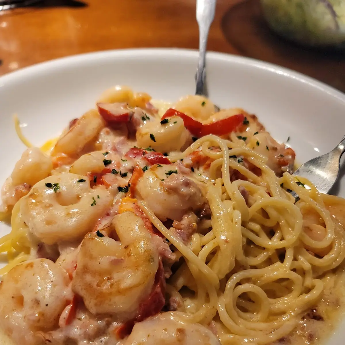 Chicken & Shrimp Carbonara