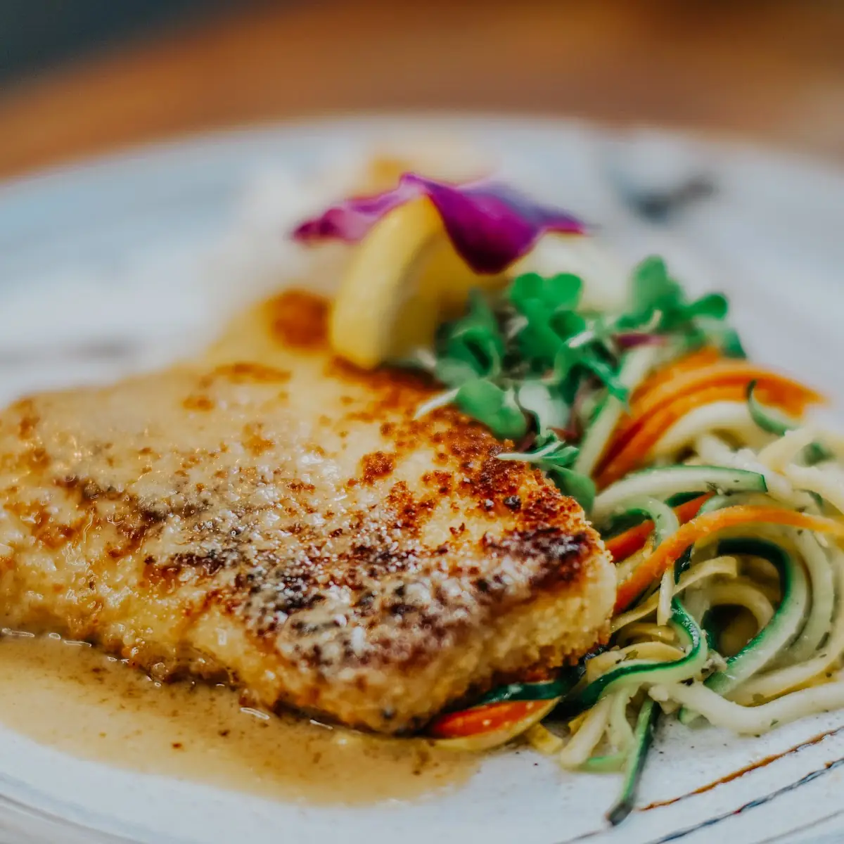 Macadamia Nut Crusted Swordfish
