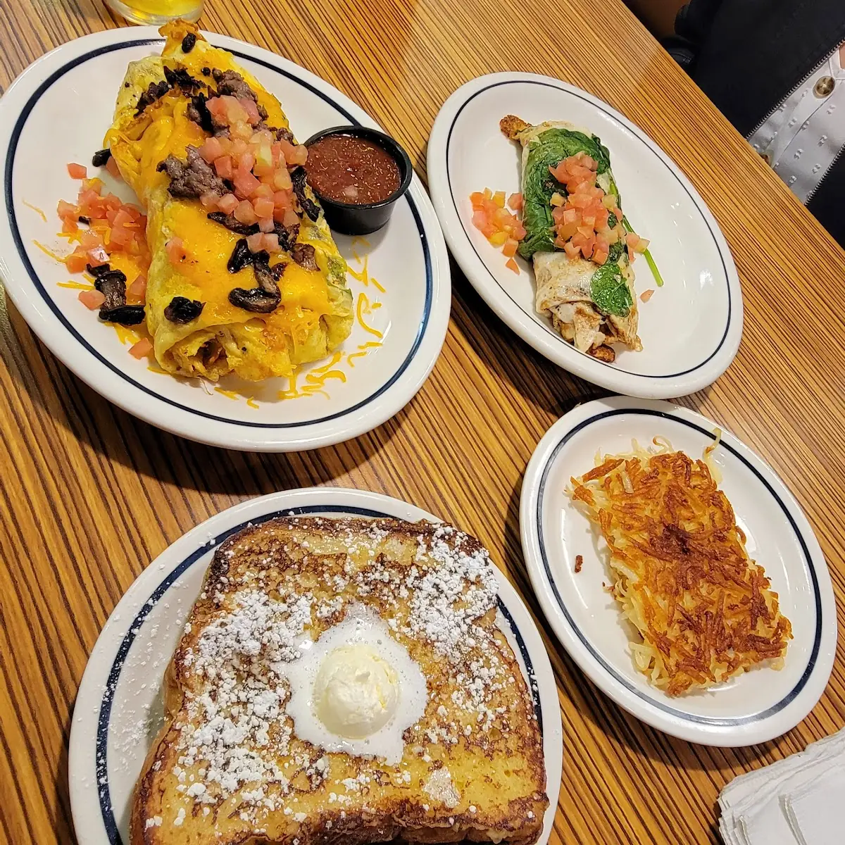 Big Steak Omelette & Veggie Omelette