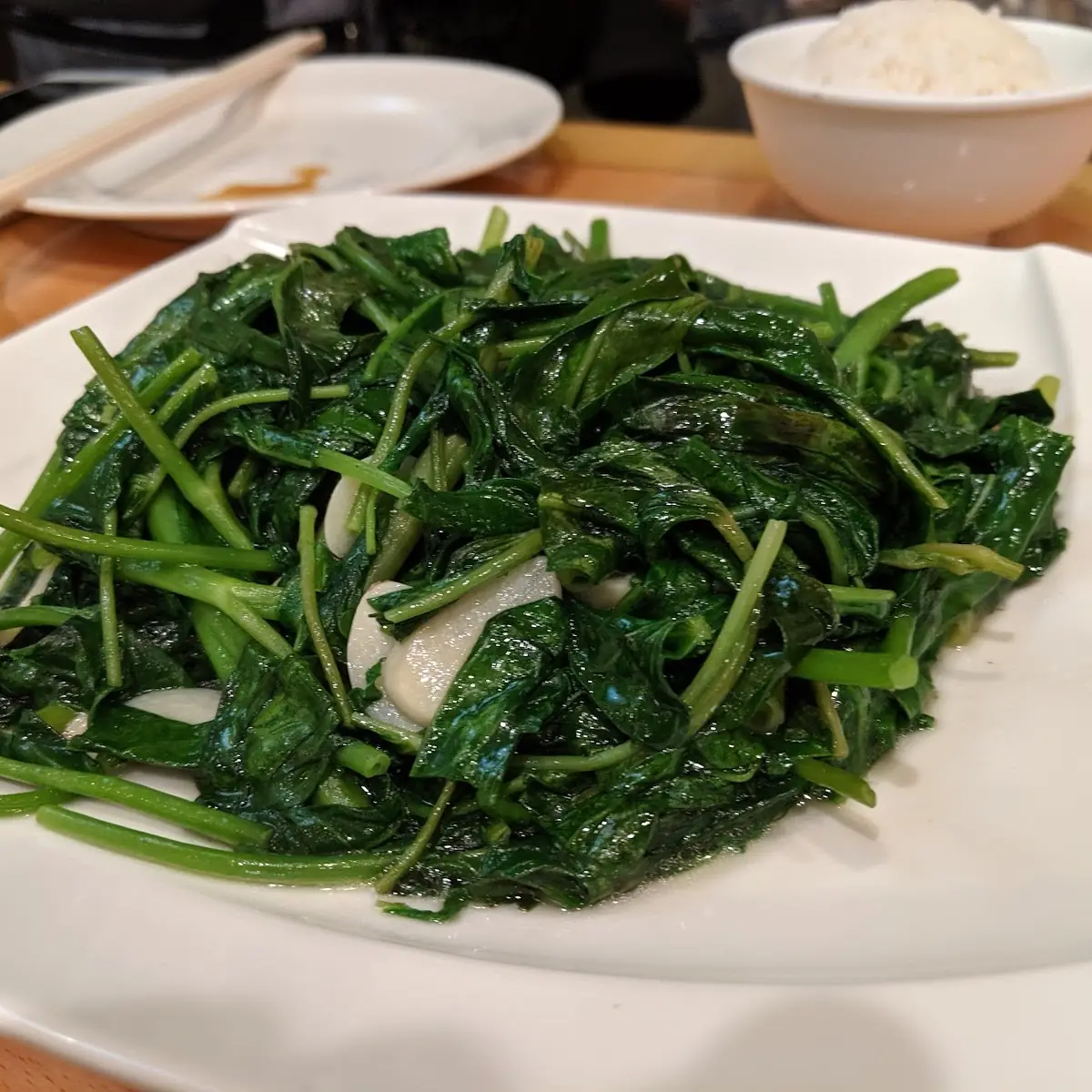 Sautéed Snow Pea Leaves