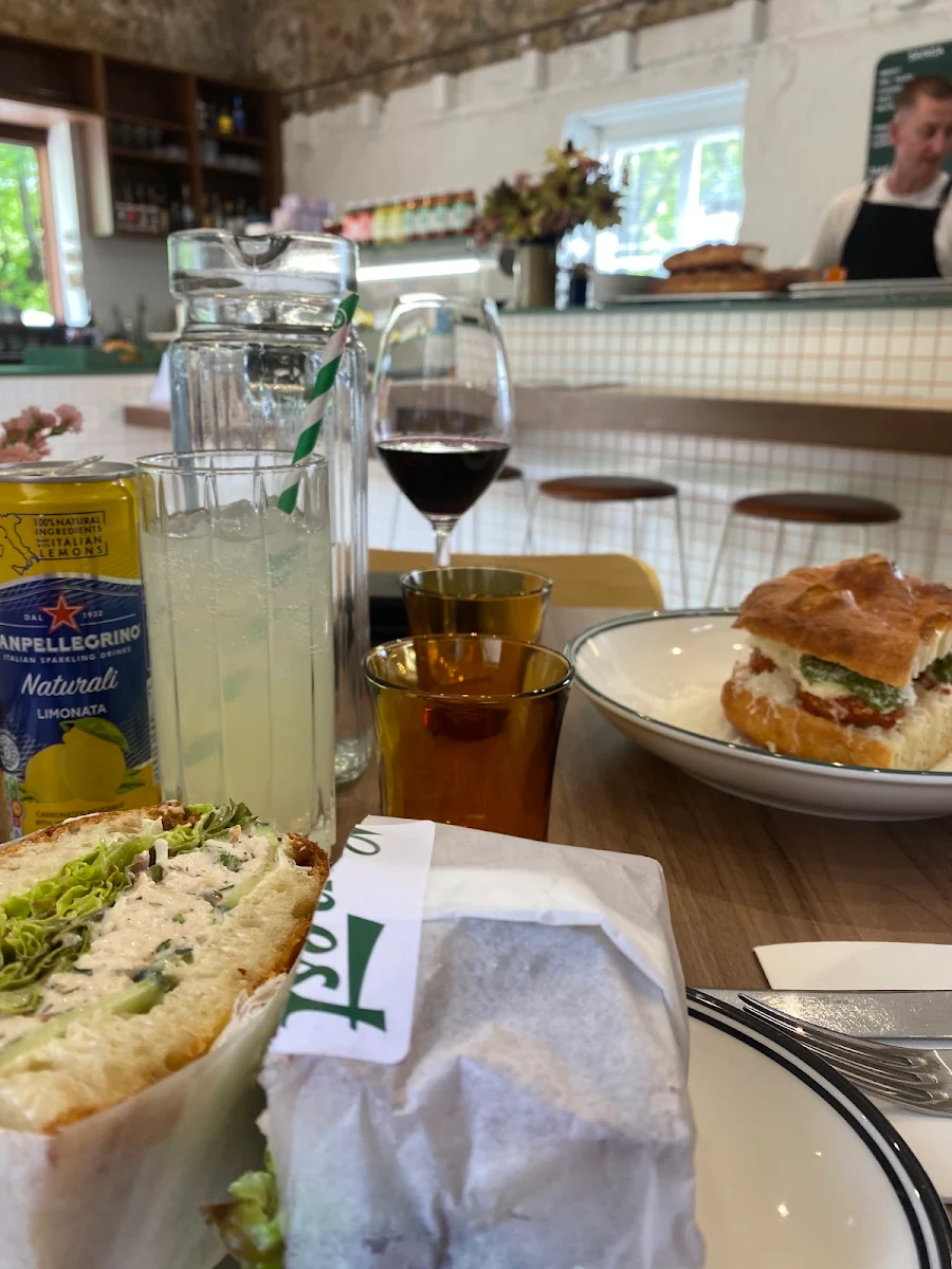 Chicken Salad and Meatball Sub Sangas