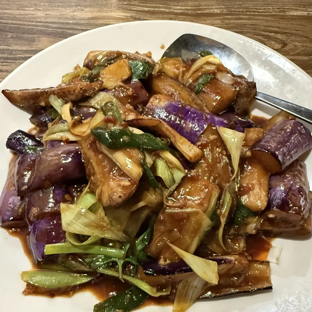 Fish with Eggplant in Garlic Sauce
