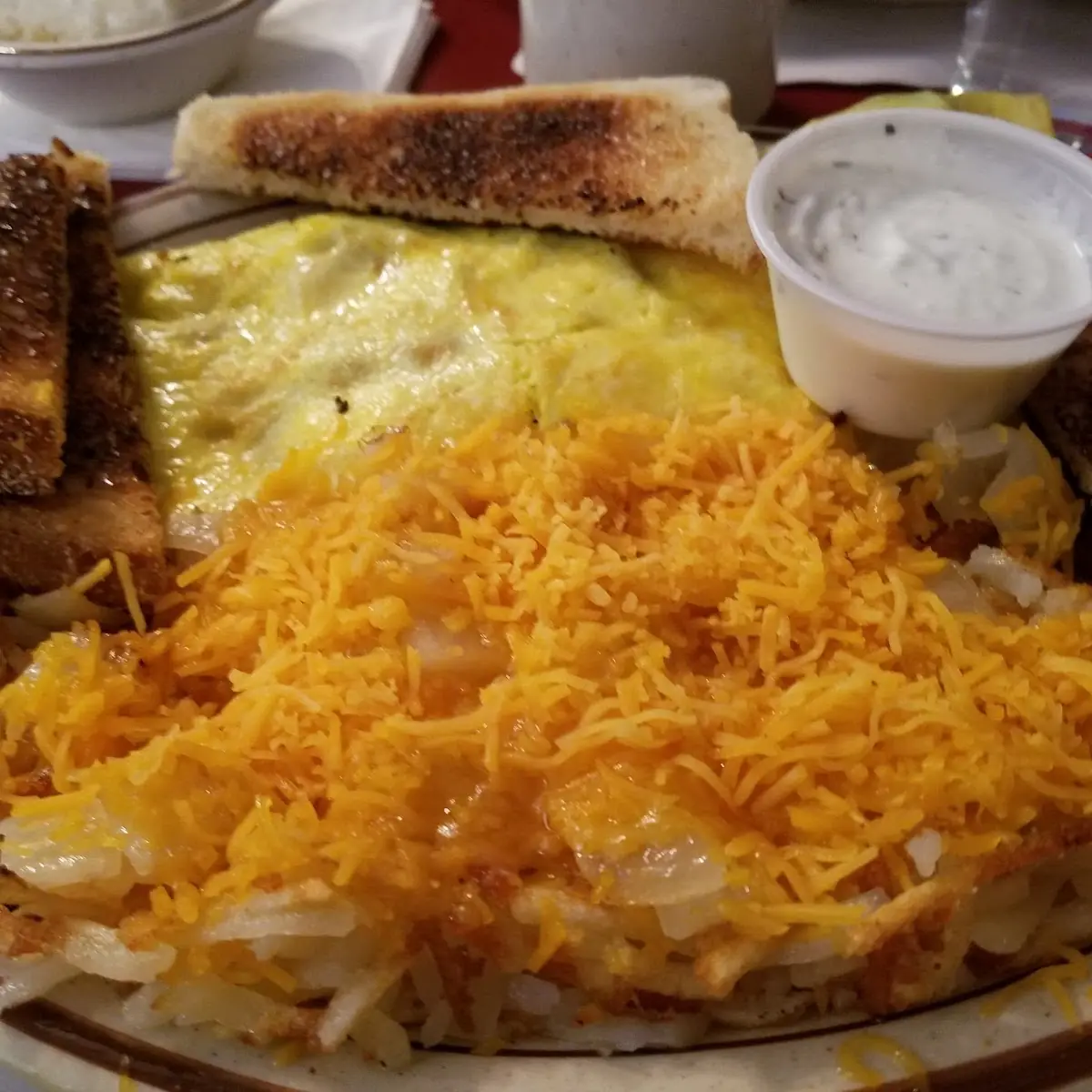 Two Eggs Hash Browns & Toast