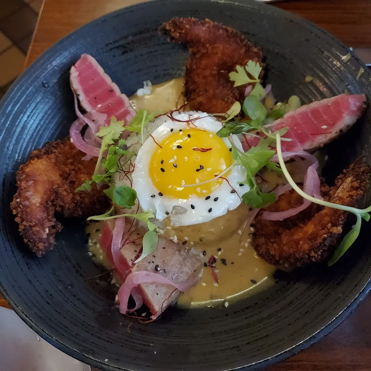 Loco Moco Ahi Tuna