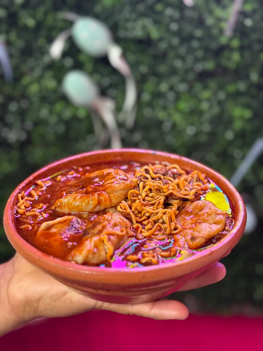Birria Dumplings Noodles