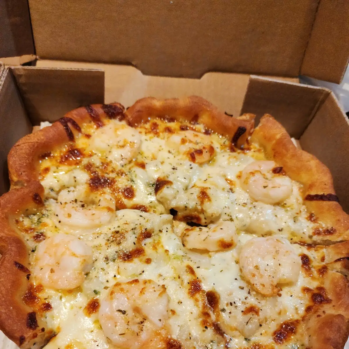 Shrimp Scampi Pizza