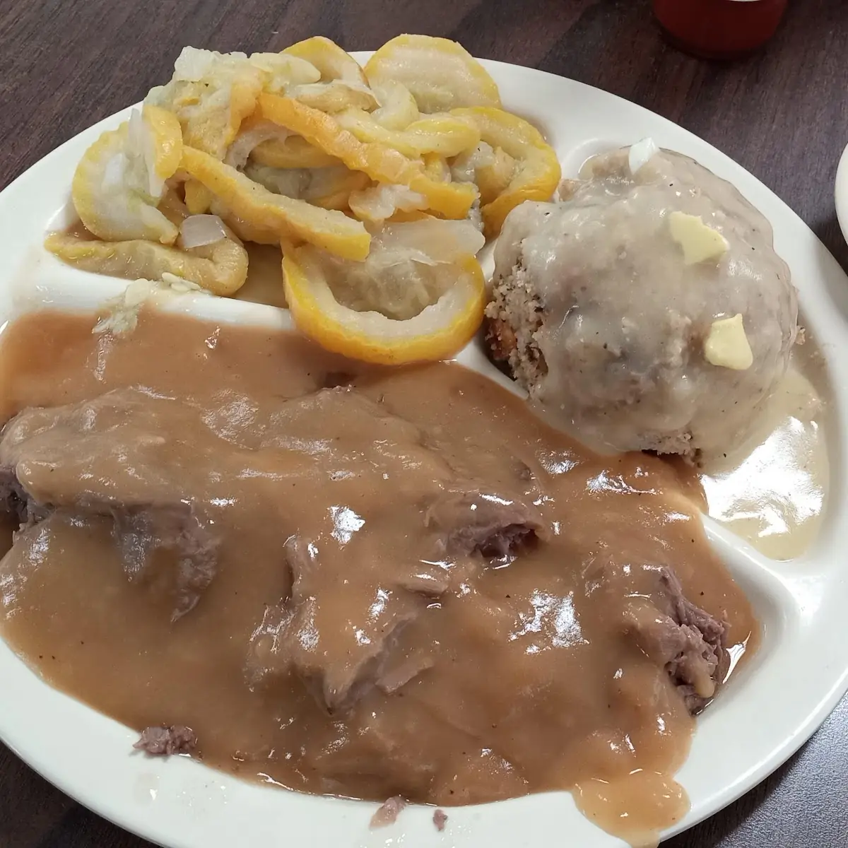 Roast Beef Dressing Squash and Yams