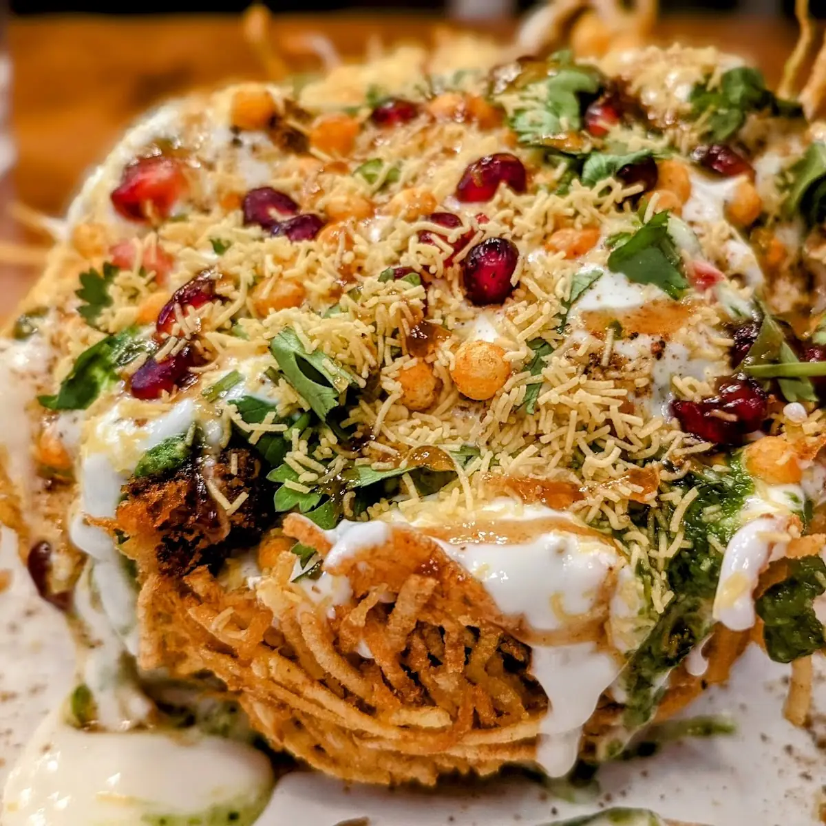 Dahi Sev Batata Puri Flat