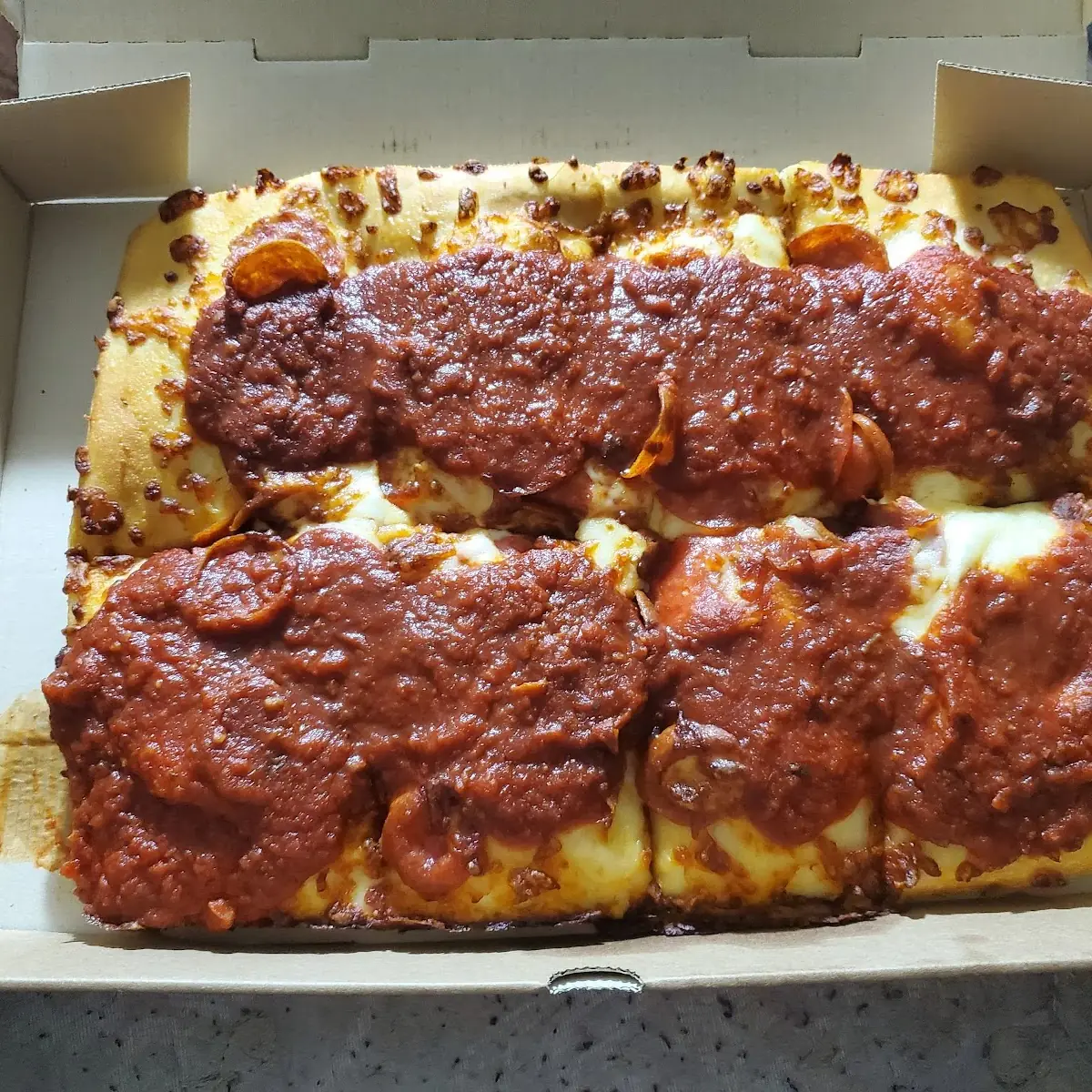 Detroit Pepperoni Pizza