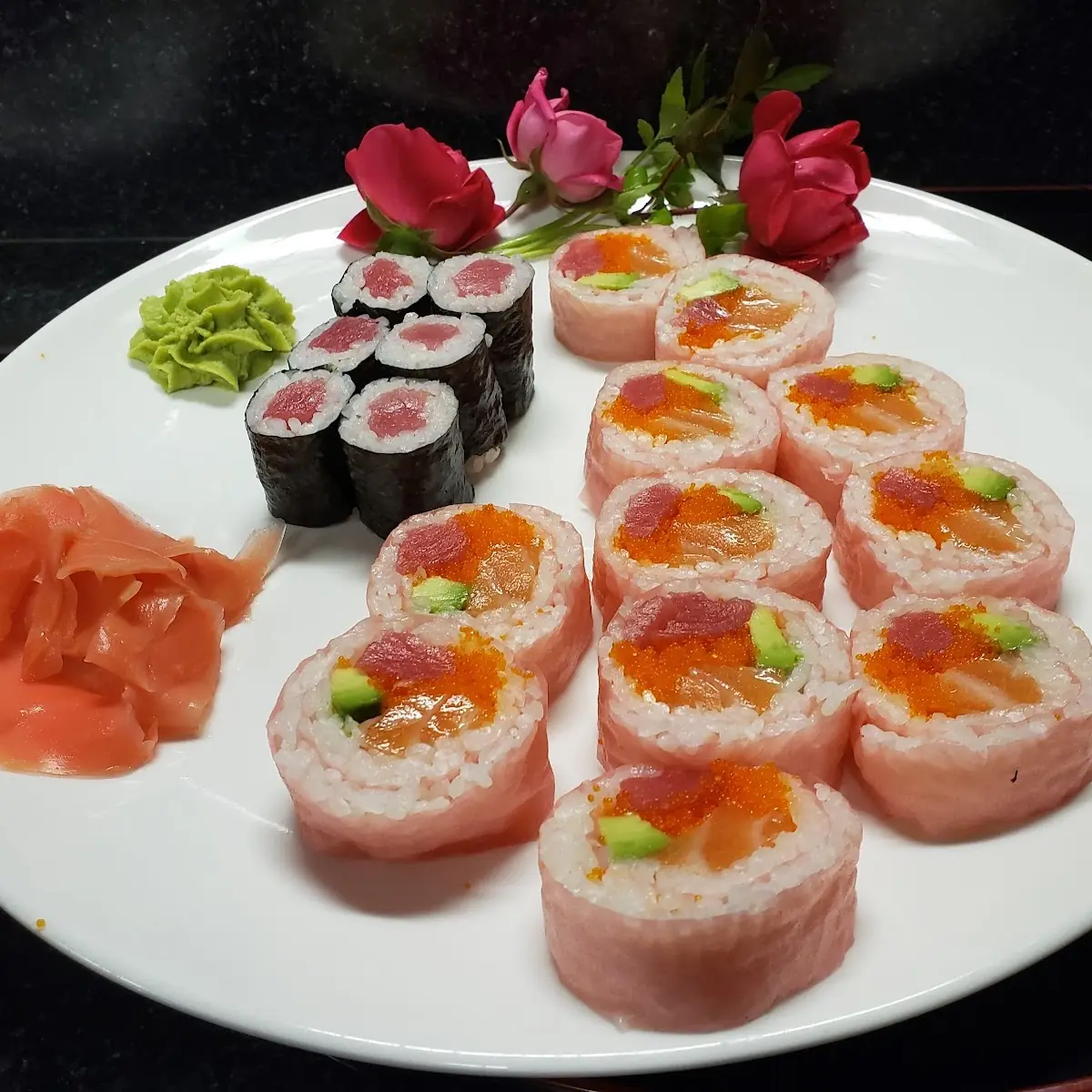 Sunset Roll and Tekka Roll