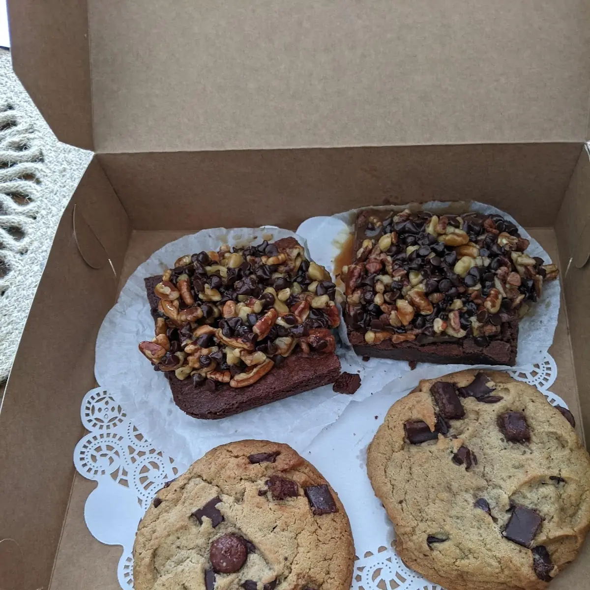 Turtle Brownie & Chocolate Chip Cookies
