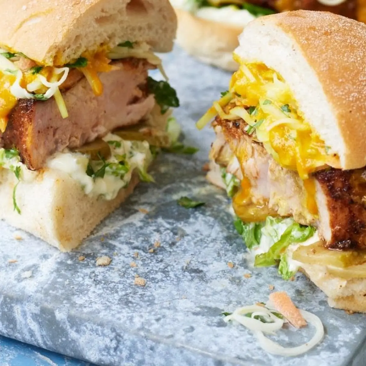 Blackened Swordfish Steak Sandwich