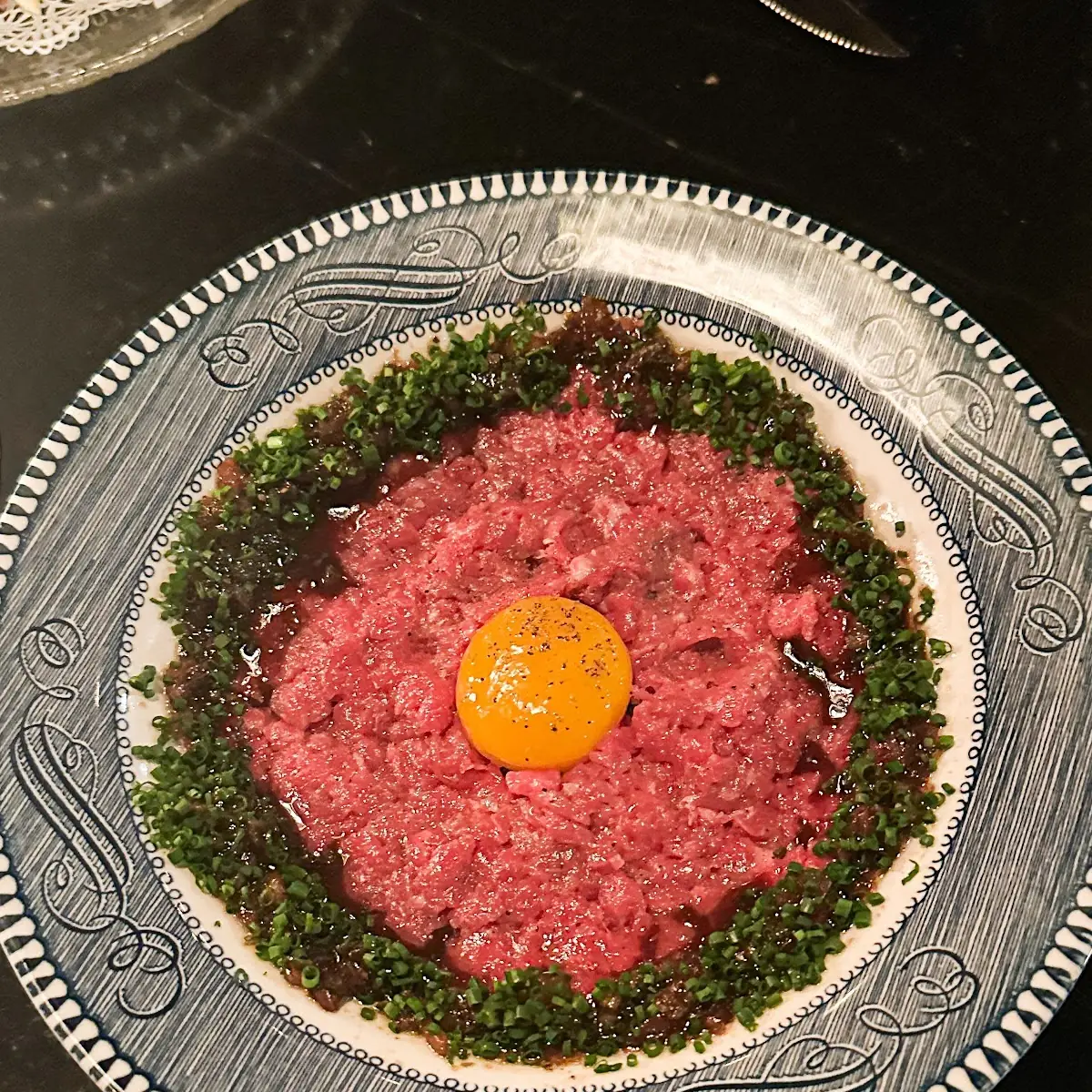 Beef Tartare with Egg Yolk