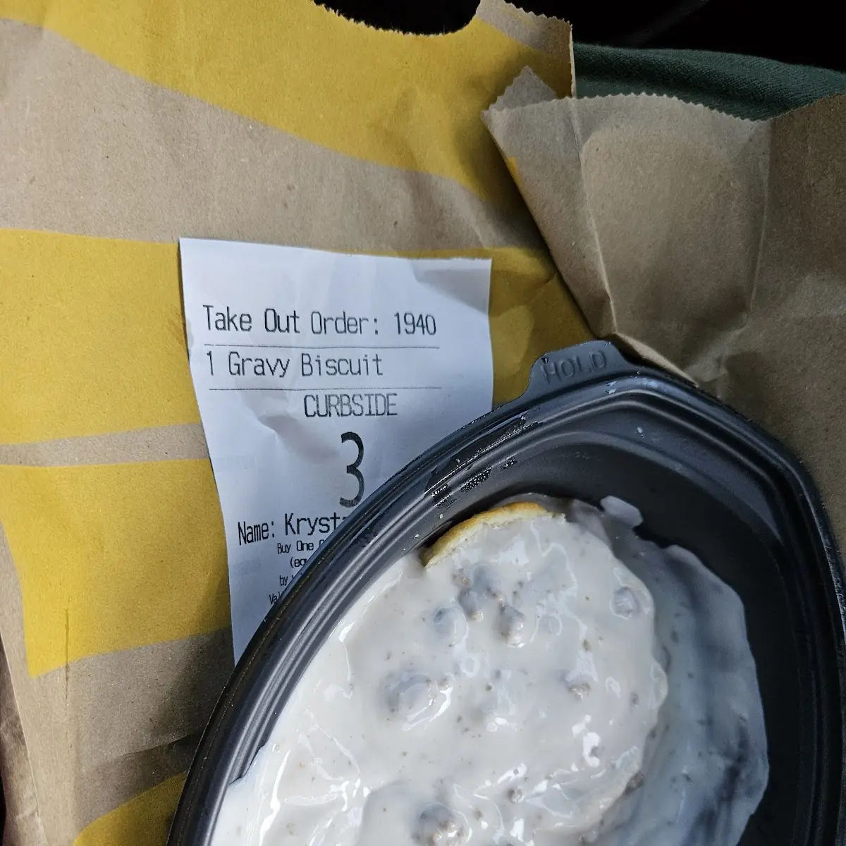 Sausage Gravy Biscuit