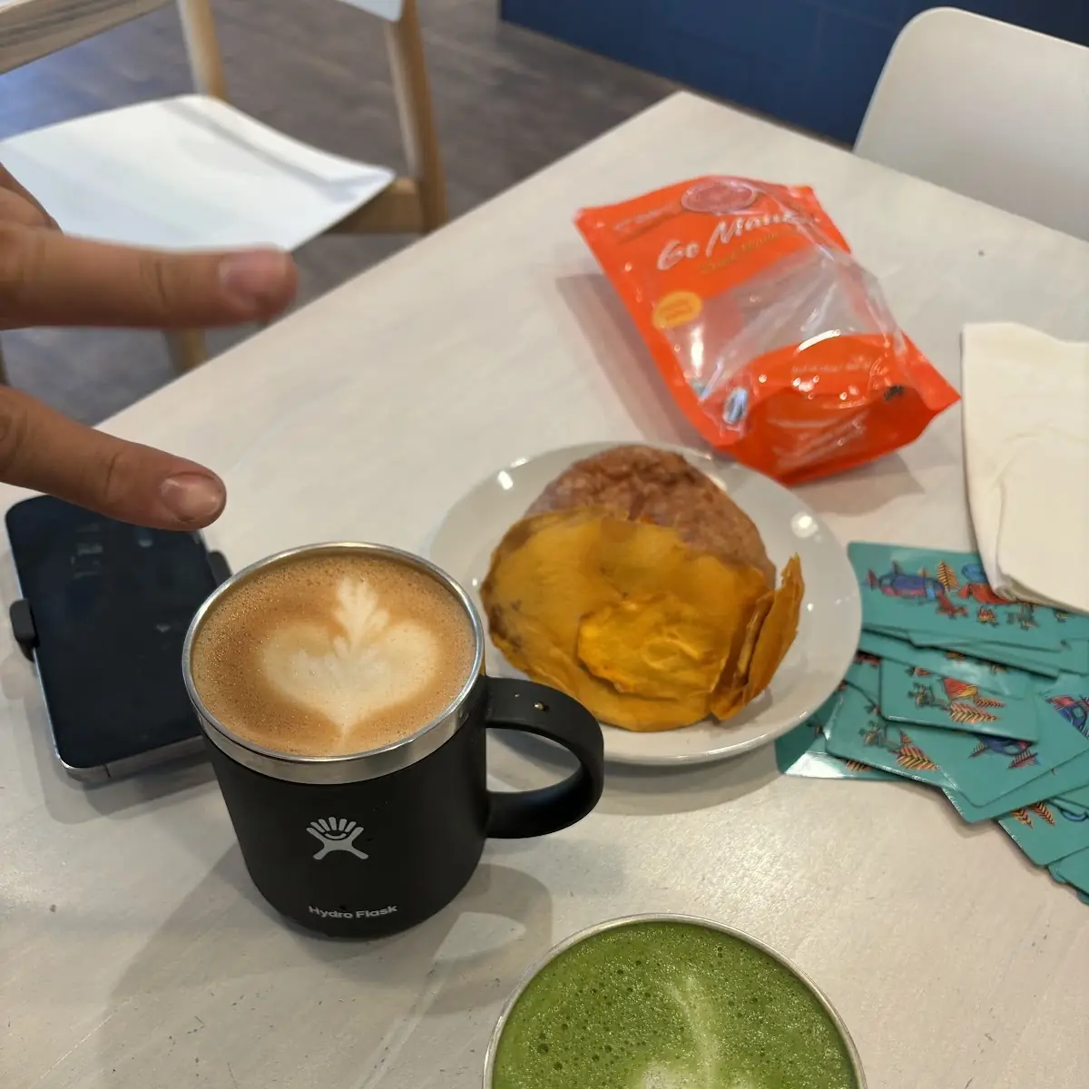 Latte and Matcha Latte
