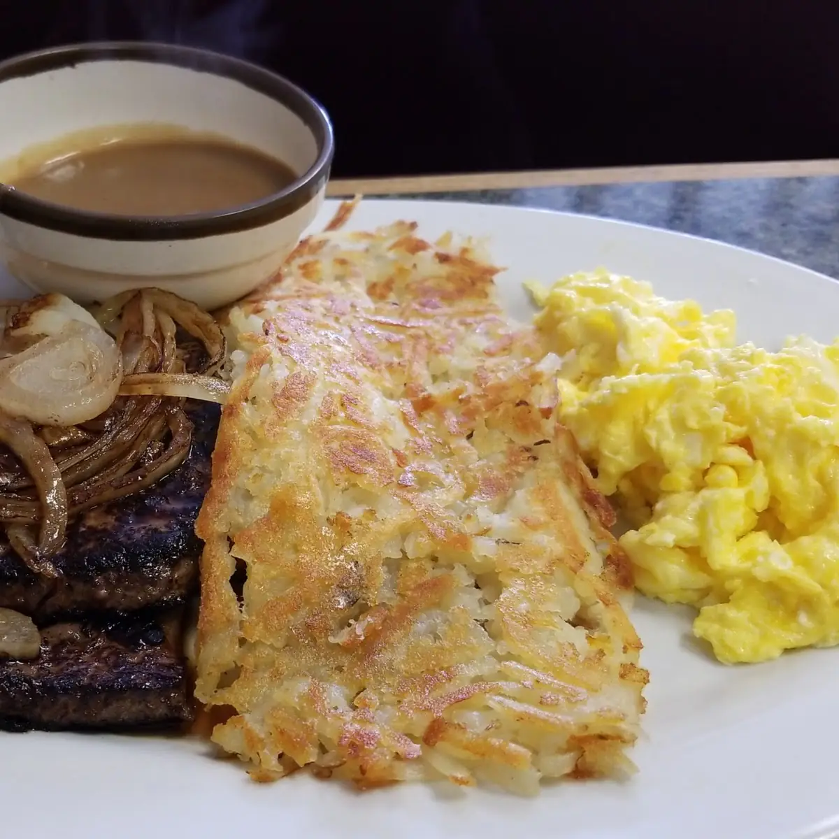 Corned Beef Hash Eggs and Hash Browns