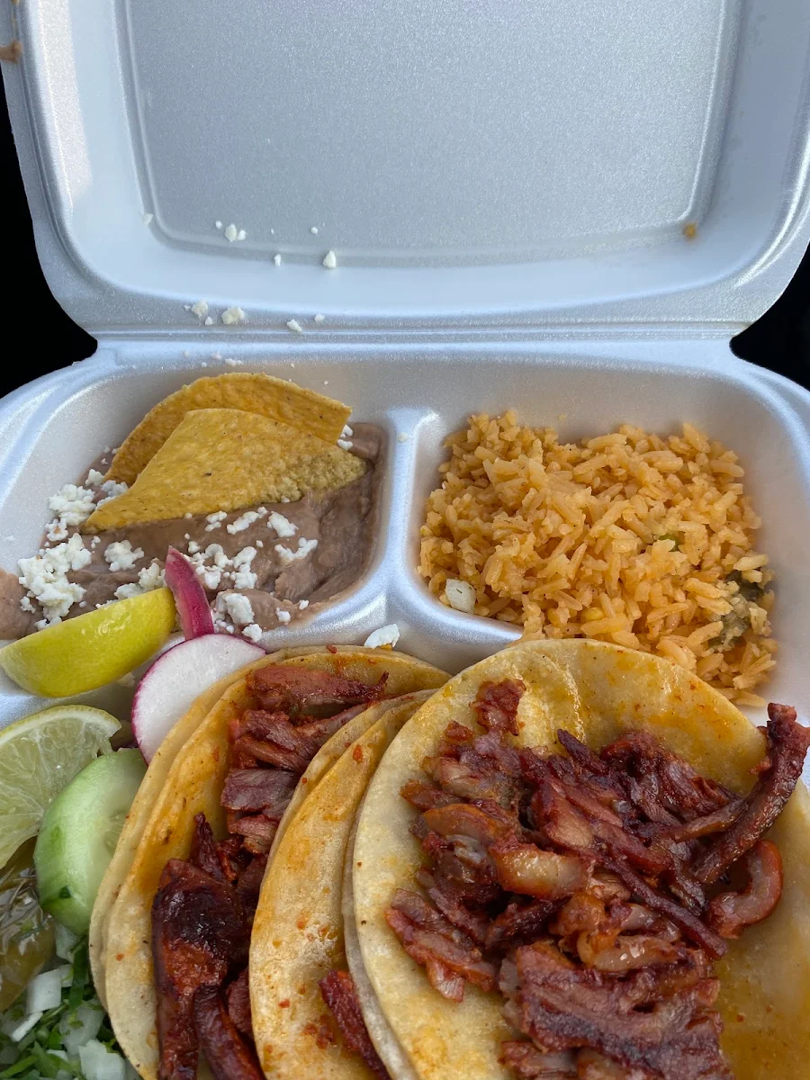 Trompo Chicken Carnitas Chicharrón