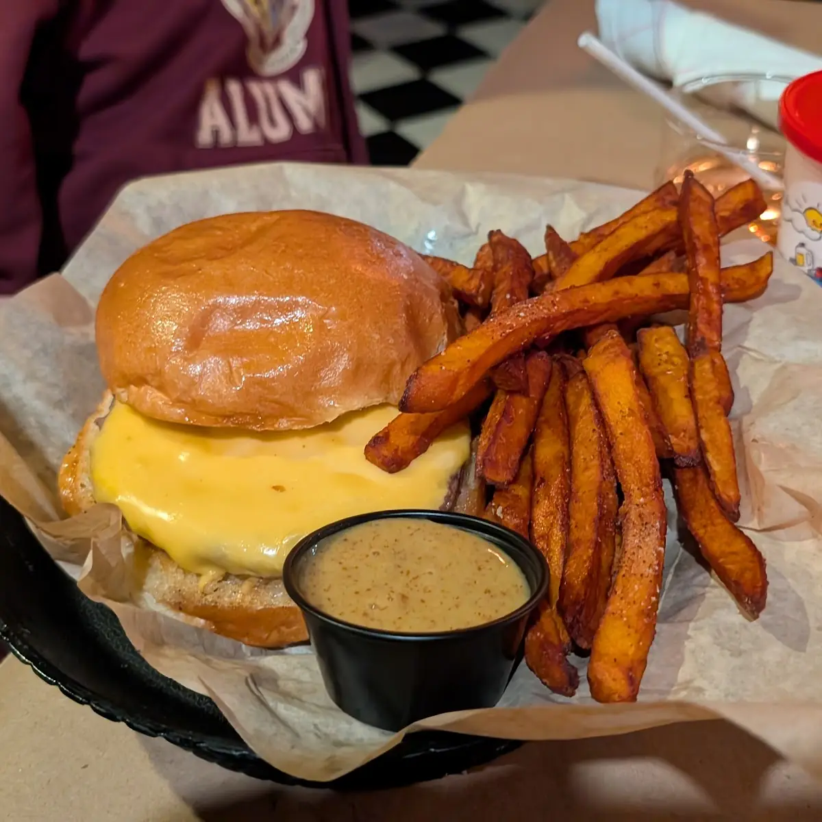 Kids Cheeseburger and Fries