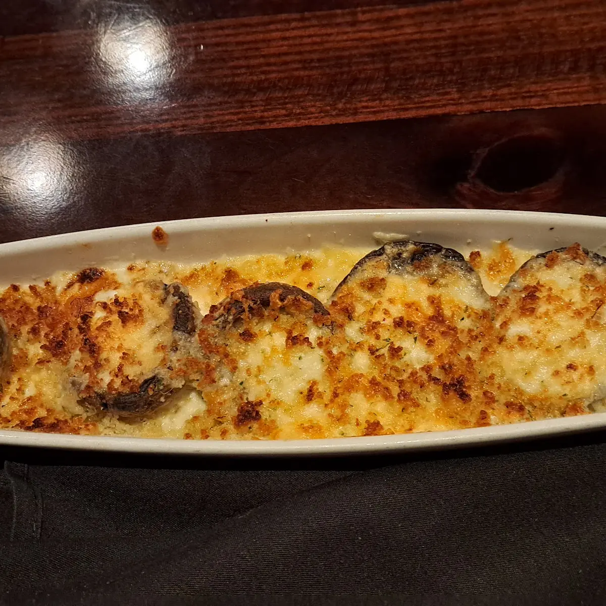 White Cheddar Stuffed Mushrooms