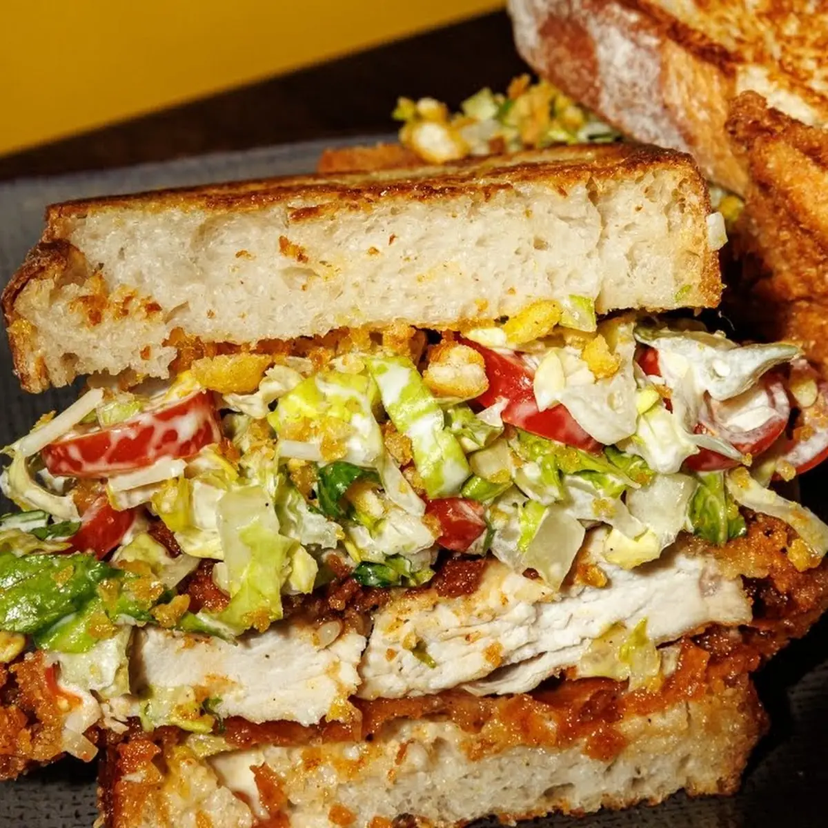 Fried Chicken Caesar Sandwich